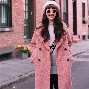 Top shop boucle coat